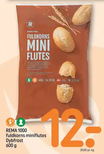 REMA 1000 Rema 1000 fuldkorns miniflutes dybfrost tilbud