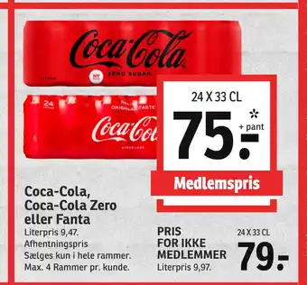 SPAR Coca-cola, coca-cola zero eller fanta tilbud
