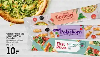 SPAR Gestus færdig dej eller first price pizzadej tilbud