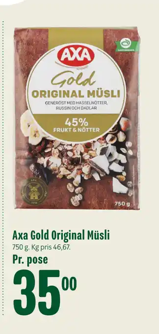 Min Købmand Axa gold original müsli tilbud