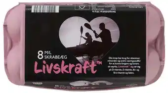 Livskraft skrabeæg, 8 ct