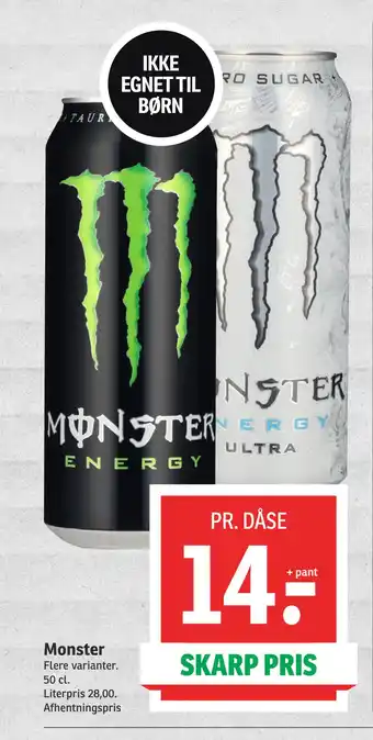 SPAR Monster tilbud