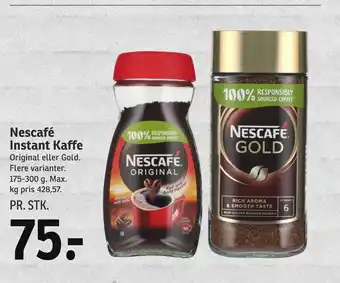 SPAR Nescafé instant kaffe tilbud