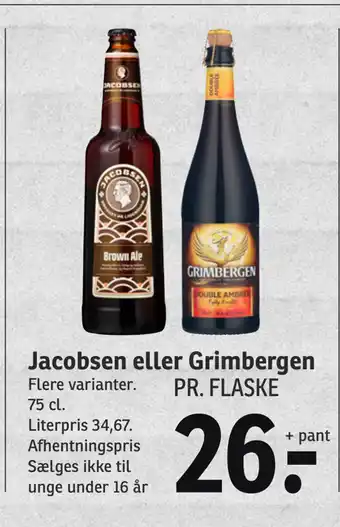 SPAR Jacobsen eller grimbergen tilbud