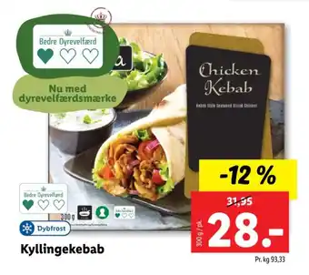 Lidl Kyllingekebab tilbud
