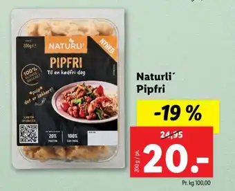 Lidl Naturli Pipfri tilbud