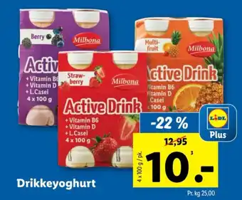 Lidl Drikkeyoghurt tilbud
