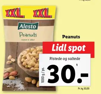 Lidl Peanuts tilbud