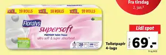 Lidl Toiletpapir 4-lags tilbud