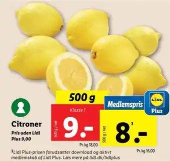 Lidl Citroner tilbud