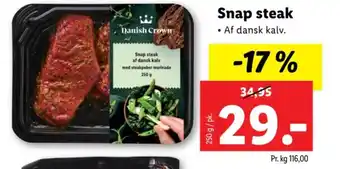 Lidl Snap steak tilbud