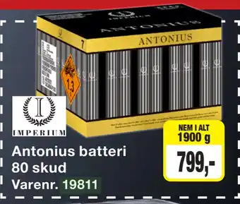 Harald Nyborg Antonius batteri 80 skud tilbud