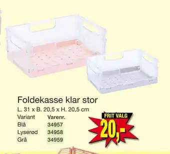 Harald Nyborg Foldekasse klar stor tilbud