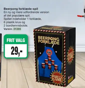 Beerpong forklæde-spil