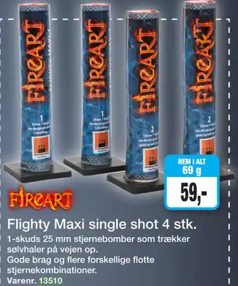 Harald Nyborg Flighty maxi single shot 4 stk tilbud