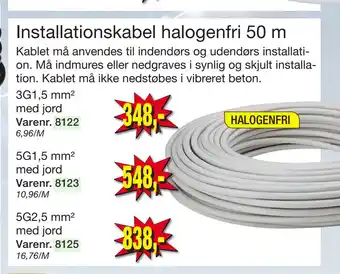 Harald Nyborg Installationskabel halogenfri 50 m tilbud