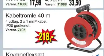 Harald Nyborg Kabeltromle 40 m tilbud