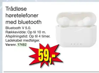 Harald Nyborg Trådløse høretelefoner med bluetooth tilbud