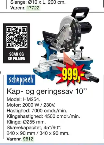 Harald Nyborg Kap- og geringssav 10’’ tilbud