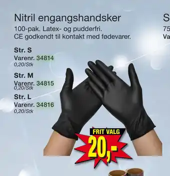 Harald Nyborg Nitril engangshandsker tilbud