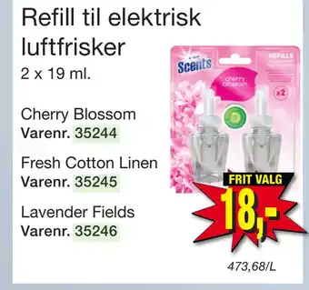 Refill til elektrisk luftfrisker