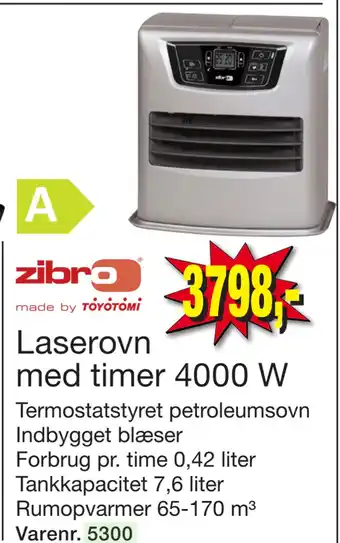 Harald Nyborg Laserovn med timer 4000 w tilbud