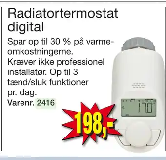 Harald Nyborg Radiatortermostat digital tilbud