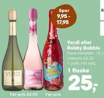 Verdi eller Robby Bubble