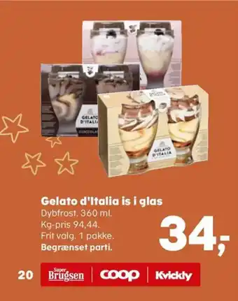 Gelato d'Italia is i glas