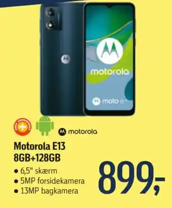 Føtex Motorola E13 8GB+128GB tilbud