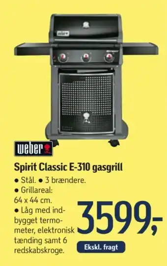 Føtex Spirit Classic E-310 gasgrill tilbud