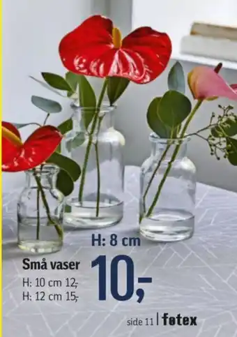 Føtex Små vaser tilbud