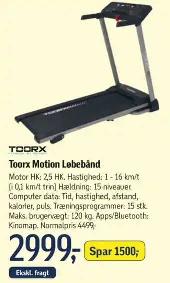 Føtex Toorx Motion Løbebånd tilbud