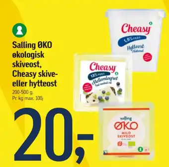 Føtex Salling ØKO økologisk skiveost, Cheasy skive-eller tilbud