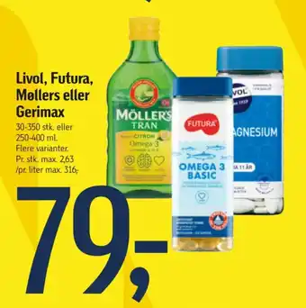 Føtex Livol, Futura, Møllers eller Gerimax tilbud