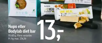 Føtex Nupo eller Bodylab diet bar tilbud