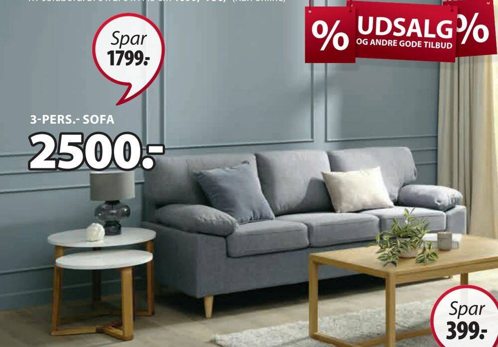 Gedved sofa tilbud hos JYSK
