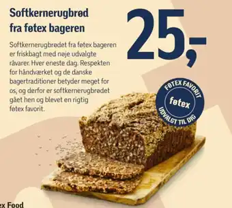 Føtex Softkernerugbrød fra føtex bageren tilbud