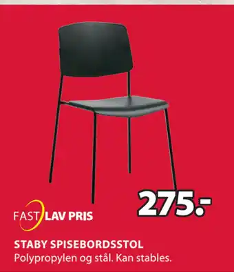 JYSK Staby spisebordsstol tilbud