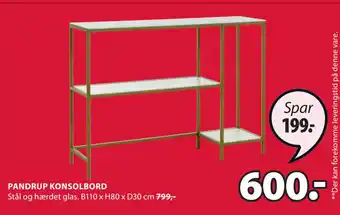 JYSK Pandrup konsolbord tilbud