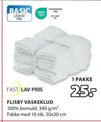 JYSK Flisby vaskeklud tilbud
