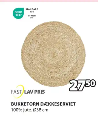 JYSK Bukketorn dækkeserviet tilbud