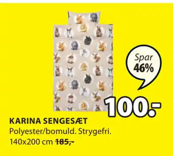 JYSK Karina sengesæt tilbud
