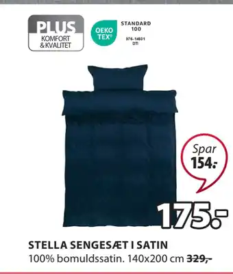JYSK Stella sengesæt i satin tilbud