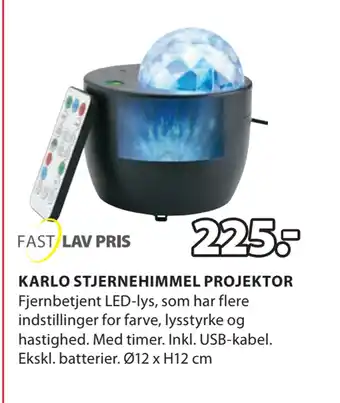 JYSK Karlo stjernehimmel projektor tilbud