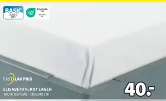 JYSK Elisabeth fladt lagen tilbud