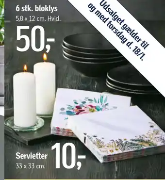 Føtex 6 stk. bloklys tilbud