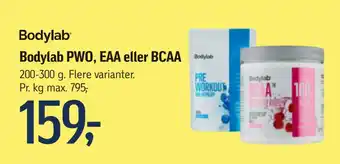 Føtex Bodylab pwo, eaa eller bcaa tilbud