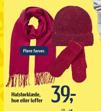 Føtex Halstørklæde, hue eller luffer tilbud