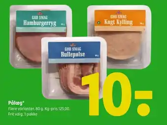 Coop 365 Pålæg* tilbud